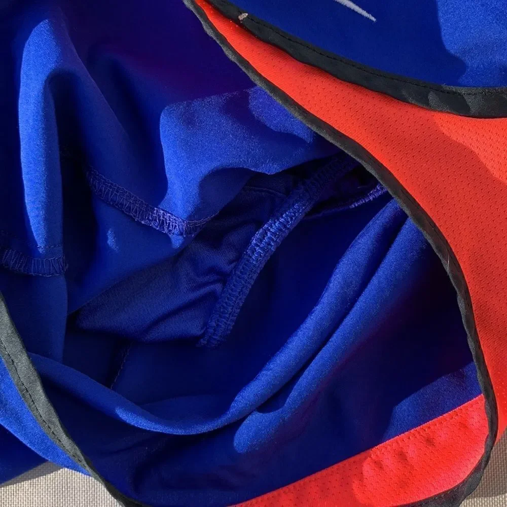 Nike royal blue and‎ pink running shorts with liner size small